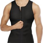 eCompression Shirts for Men Undershirts Slimming Body Shaper Waist Trainer Tank Top Vest with Zipper