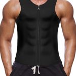 eMen Waist Trainer Vest Hot Neoprene Sauna Suit Corset Body Shaper Zipper Tank Top Workout Shirt