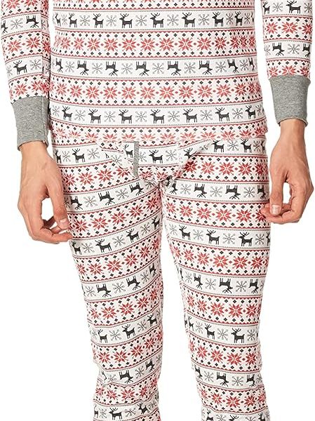 Men's Recycled Waffle Thermal Underwear Set (Top and Bottom)